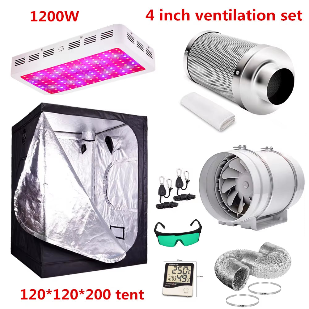 LED Grow Kit Grow Tent Double Layer Two in One Grow Box for Led Grow Light Indoor Hydroponic Garden Plant Grow Seedling Result