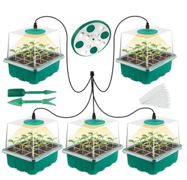 Full Spectrum LED Grow Light with 12-Cell Seed Starter Tray