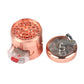 63MM Metal Herb Tobacco Grinder Rainbow Spice Grinder Hand Cranked 4 Layer Cigarette Spice Crusher Smoking Accessories