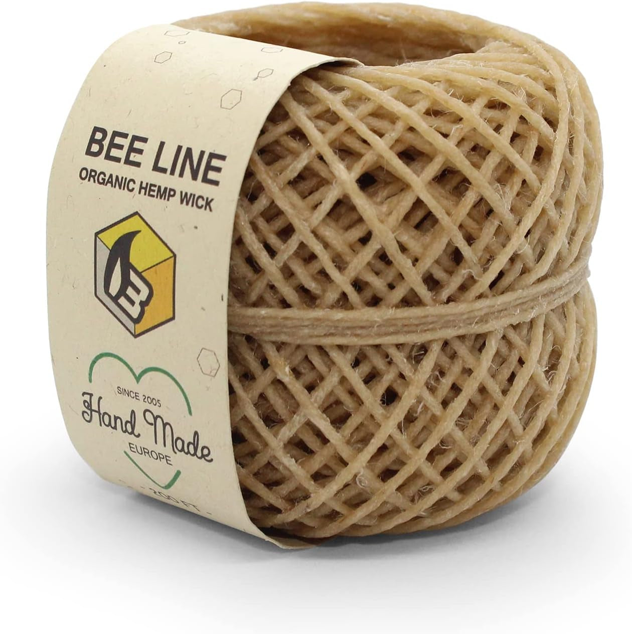 Premium Hemp Wick Bundle: 200 FT Beeline Roll +  Lighter (Black) for an Eco-Friendly Experience