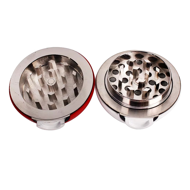 Herb Grinder 3 Layers Tobacco Grusher with Metal Sharp Teeth Pokeball Cute Grinder Herbal Smoking Accessories Cool Gadget