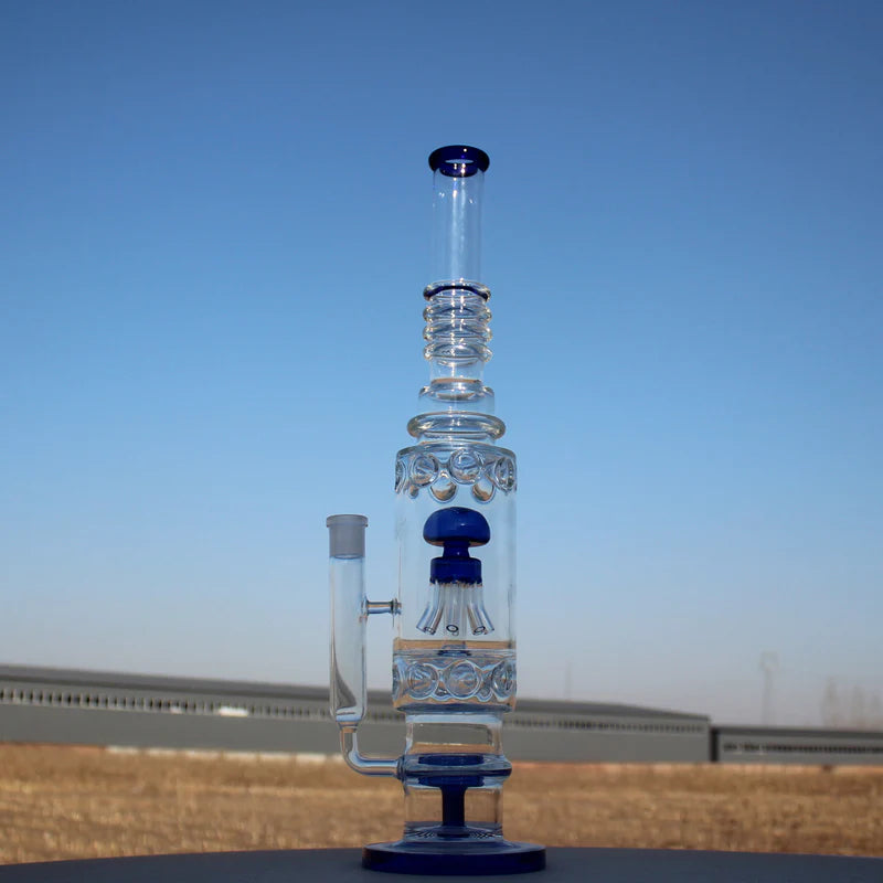 19.5" Jellyfish Sprinkler & Matrix Perc Glass Water Pipe