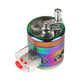 63MM Metal Herb Tobacco Grinder Rainbow Spice Grinder Hand Cranked 4 Layer Cigarette Spice Crusher Smoking Accessories