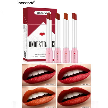 4 Colors Velvet Matte Cigarette Lipstick 