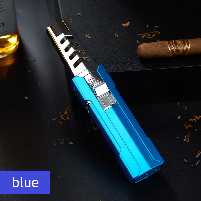 2023 Kitchen BBQ Cigar Big Jet Flame Fire Torch Outdoor Camping Lighter Mans Tools without Butane Gas