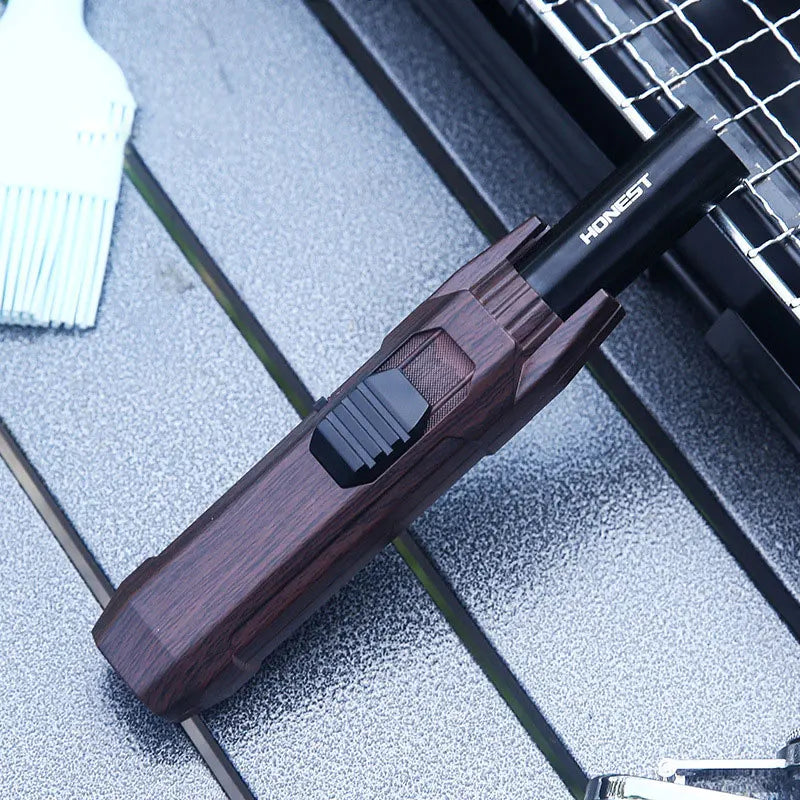 2023 Kitchen BBQ Cigar Big Jet Flame Fire Torch Outdoor Camping Lighter Mans Tools without Butane Gas