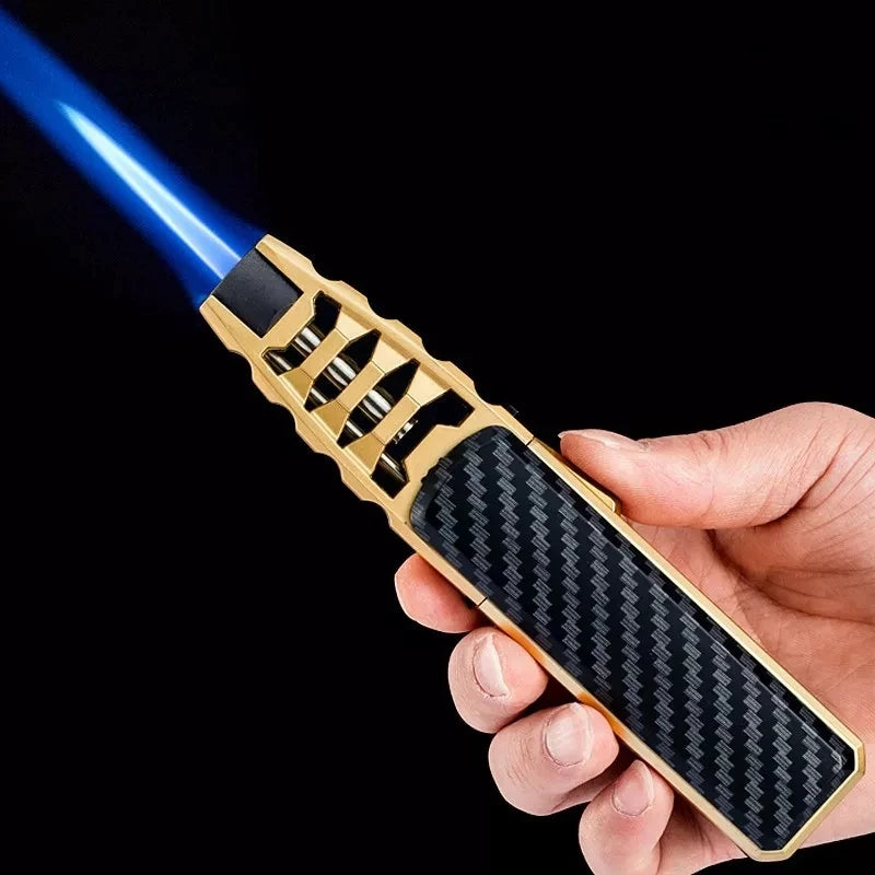 2023 Kitchen BBQ Cigar Big Jet Flame Fire Torch Outdoor Camping Lighter Mans Tools without Butane Gas