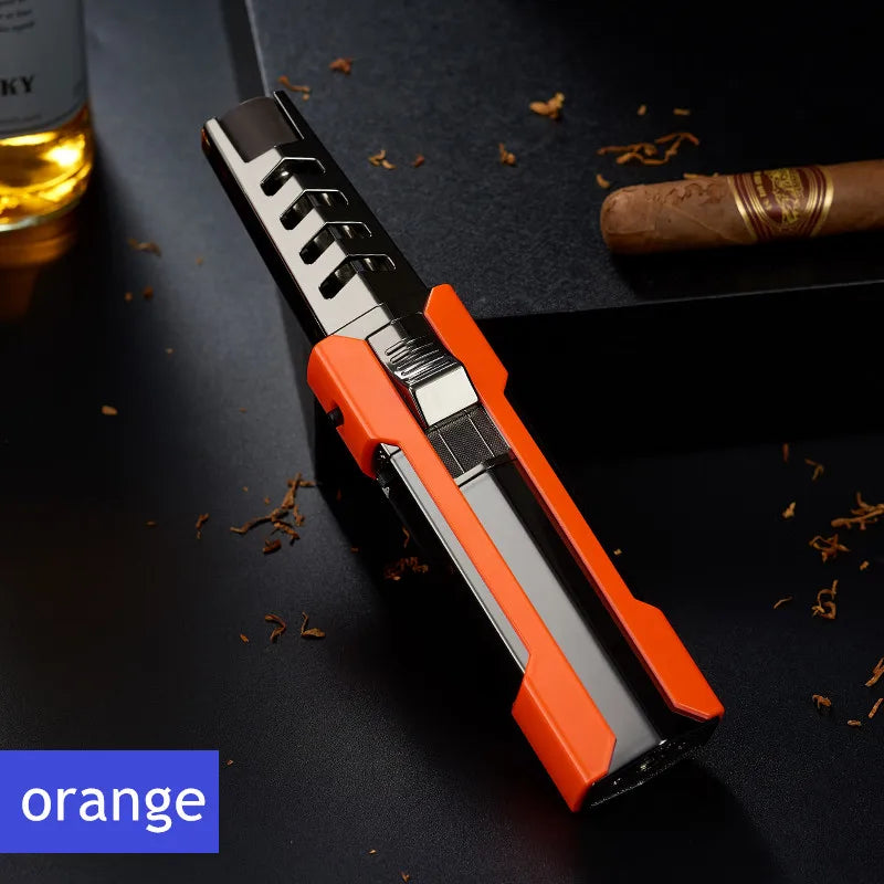 2023 Kitchen BBQ Cigar Big Jet Flame Fire Torch Outdoor Camping Lighter Mans Tools without Butane Gas