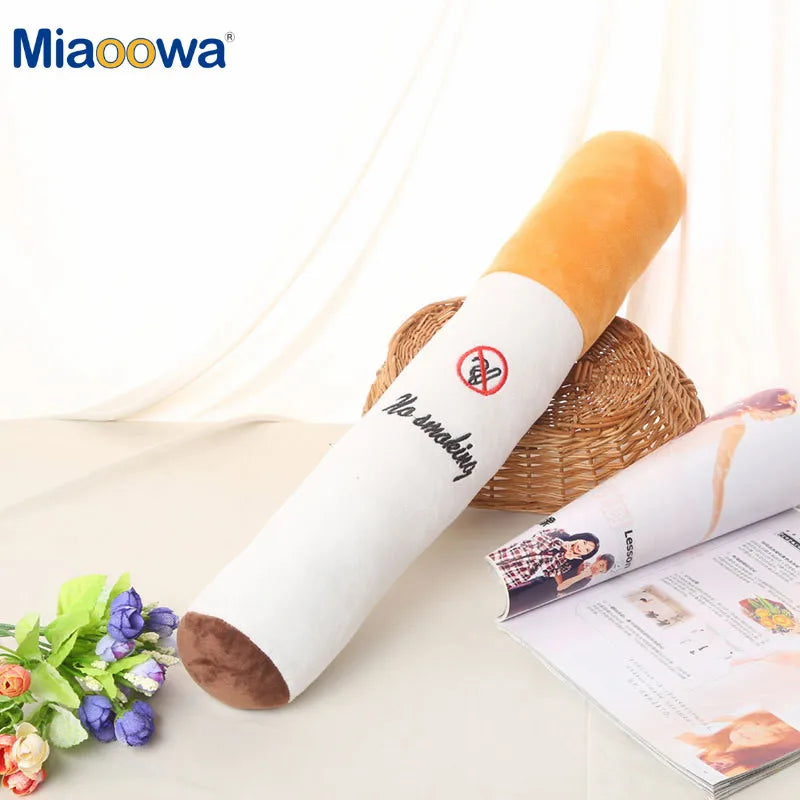 30-110Cm Funny Smoking Cylindrical Sleeping Cigarette Pillow Smulation Plush Toys Fashion Boyfriend Birthday Gift