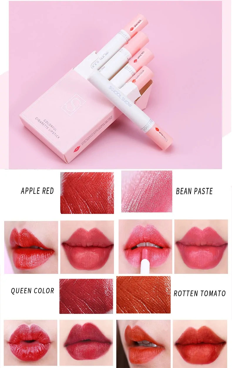 4 Colors Velvet Matte Cigarette Lipstick 