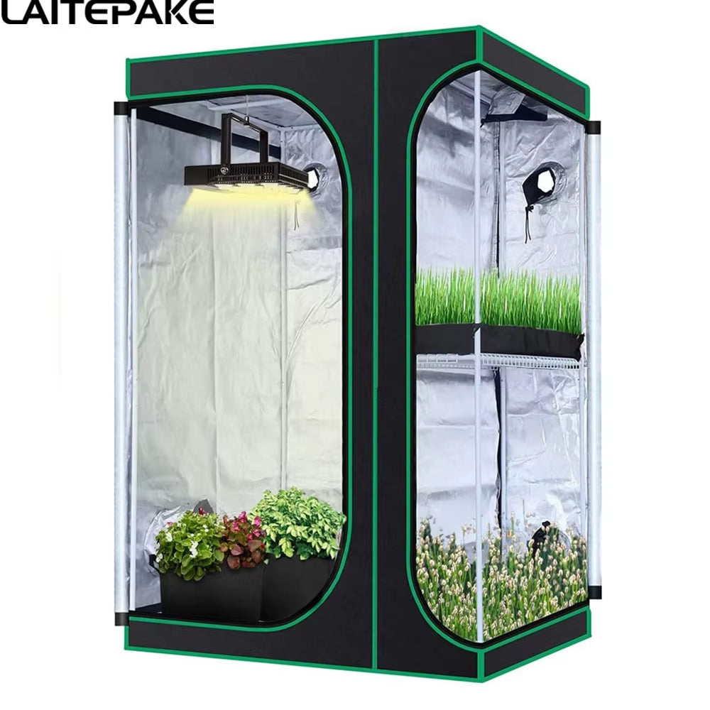 LED Grow Kit Grow Tent Double Layer Two in One Grow Box for Led Grow Light Indoor Hydroponic Garden Plant Grow Seedling Result