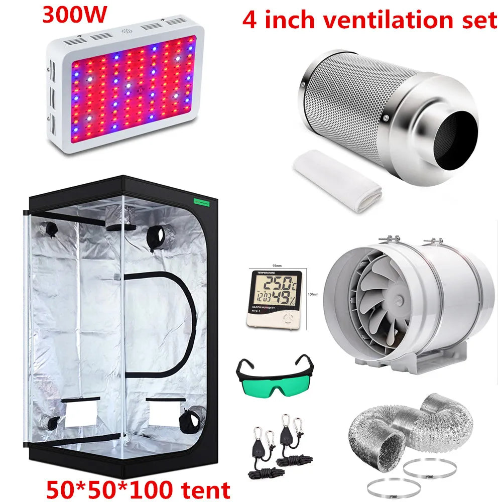 LED Grow Kit Grow Tent Double Layer Two in One Grow Box for Led Grow Light Indoor Hydroponic Garden Plant Grow Seedling Result