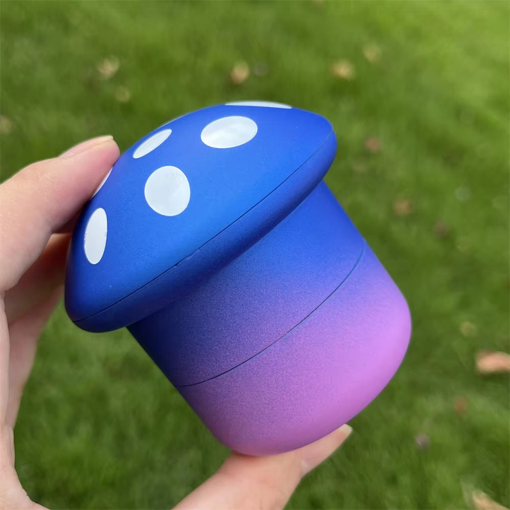 Portable 4-Layer Mushroom Grinder Spice Grinder Colorful, Durable Plastic & Metal, Ideal for Daily Use & Cleaning Supplies