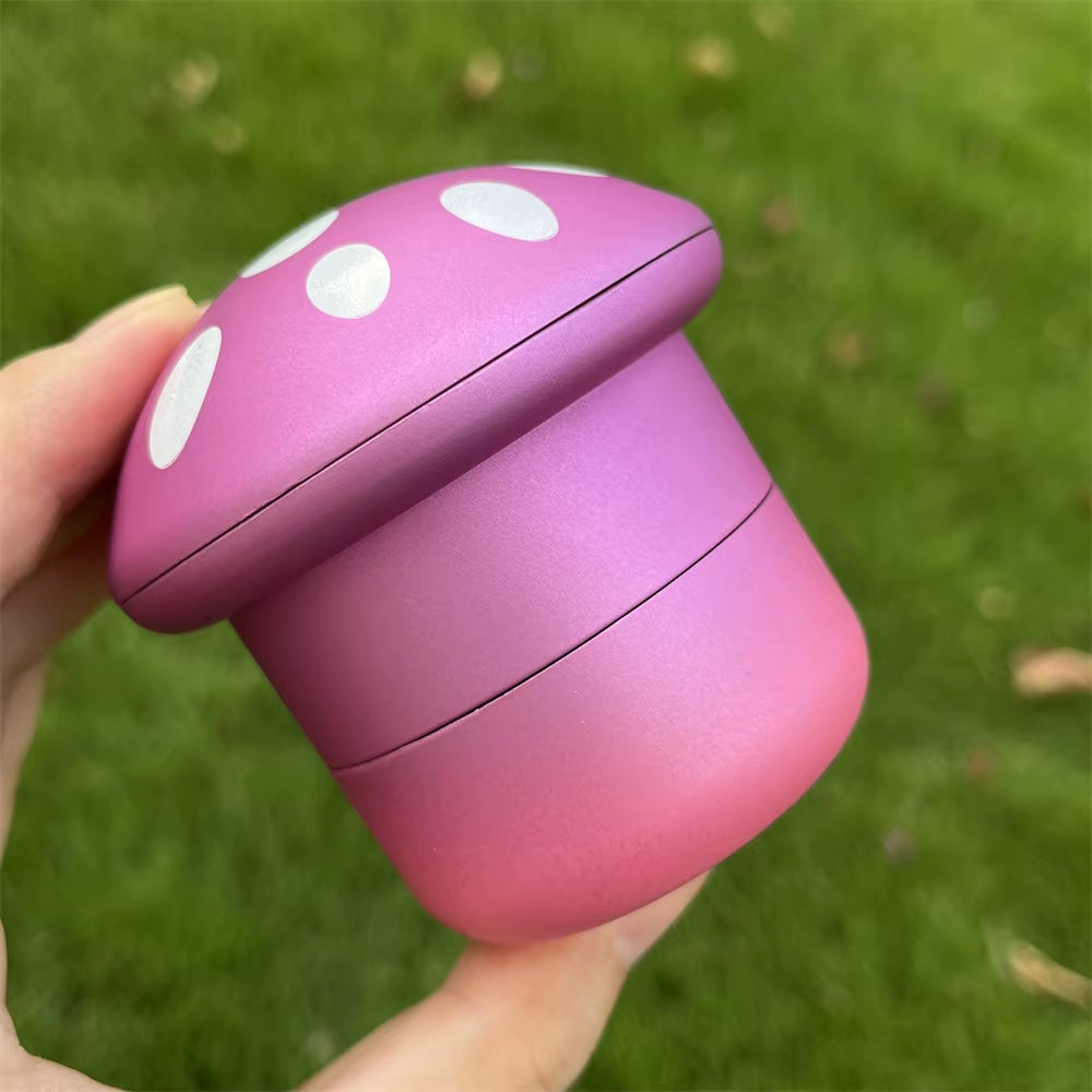 Portable 4-Layer Mushroom Grinder Spice Grinder Colorful, Durable Plastic & Metal, Ideal for Daily Use & Cleaning Supplies