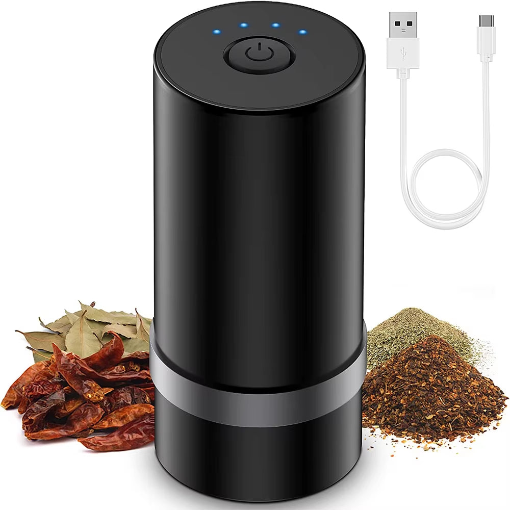 Automatic Electric Tobacco Herb Grinder Mini USB Herbal Spice Mills Smoke Grass Crusher Smoking Accessories