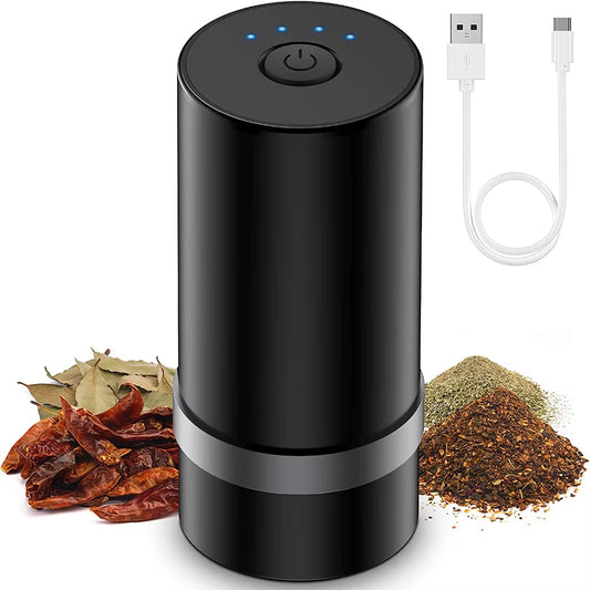 Automatic Electric Tobacco Herb Grinder Mini USB Herbal Spice Mills Smoke Grass Crusher Smoking Accessories