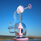 Approx. 11" Spiral Mushroom Recycler Water Pipe W/ Circ Perc