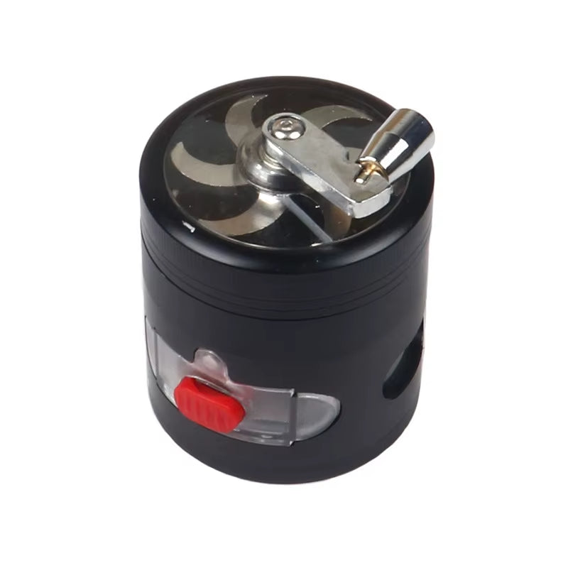 63MM Metal Herb Tobacco Grinder Rainbow Spice Grinder Hand Cranked 4 Layer Cigarette Spice Crusher Smoking Accessories