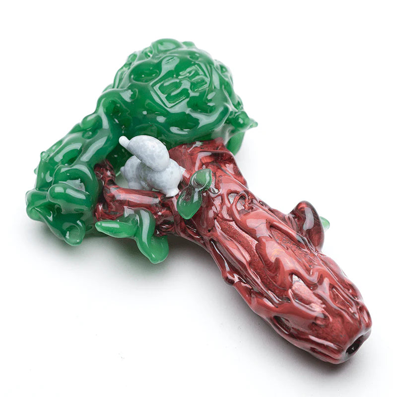 Empire Glassworks Squirrel'S Nest Worked Hand Pipe