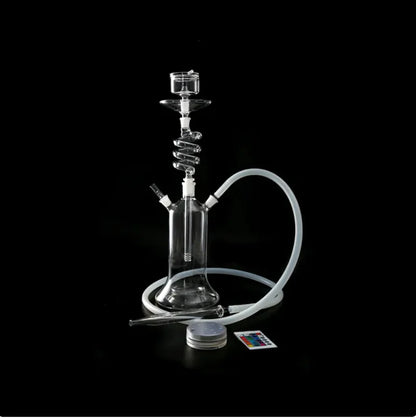 LumiSpin LED Glass Hookah – European & American Style